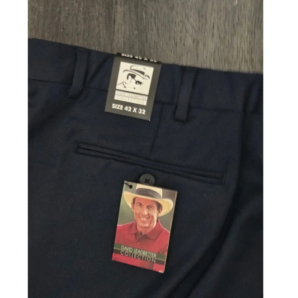 NWT Jos. A. Bank David Leadbetter Collection Blue Golf‎ Pants, Size 42x32